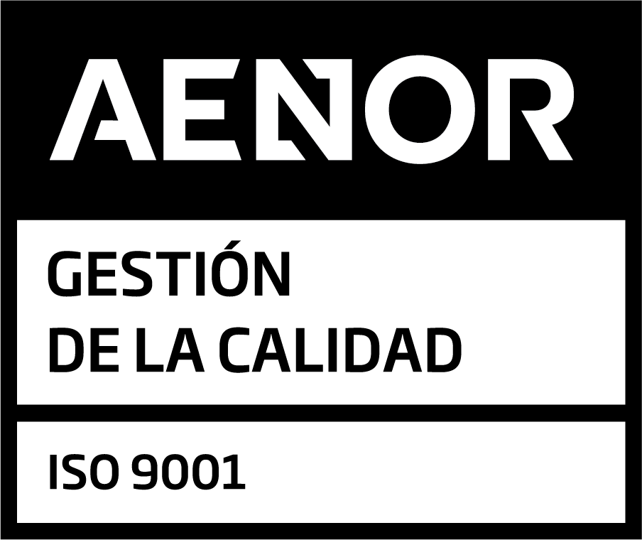 Sello AENOR ISO 9001 Gestión de la Calidad 